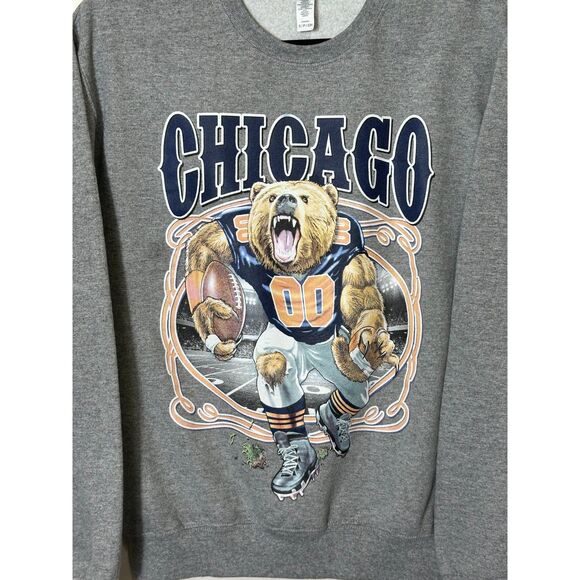 Jerzees Chicago Bears Wild Bobby NFL Football Sweatshirt Size S - Picture 2 of 4
